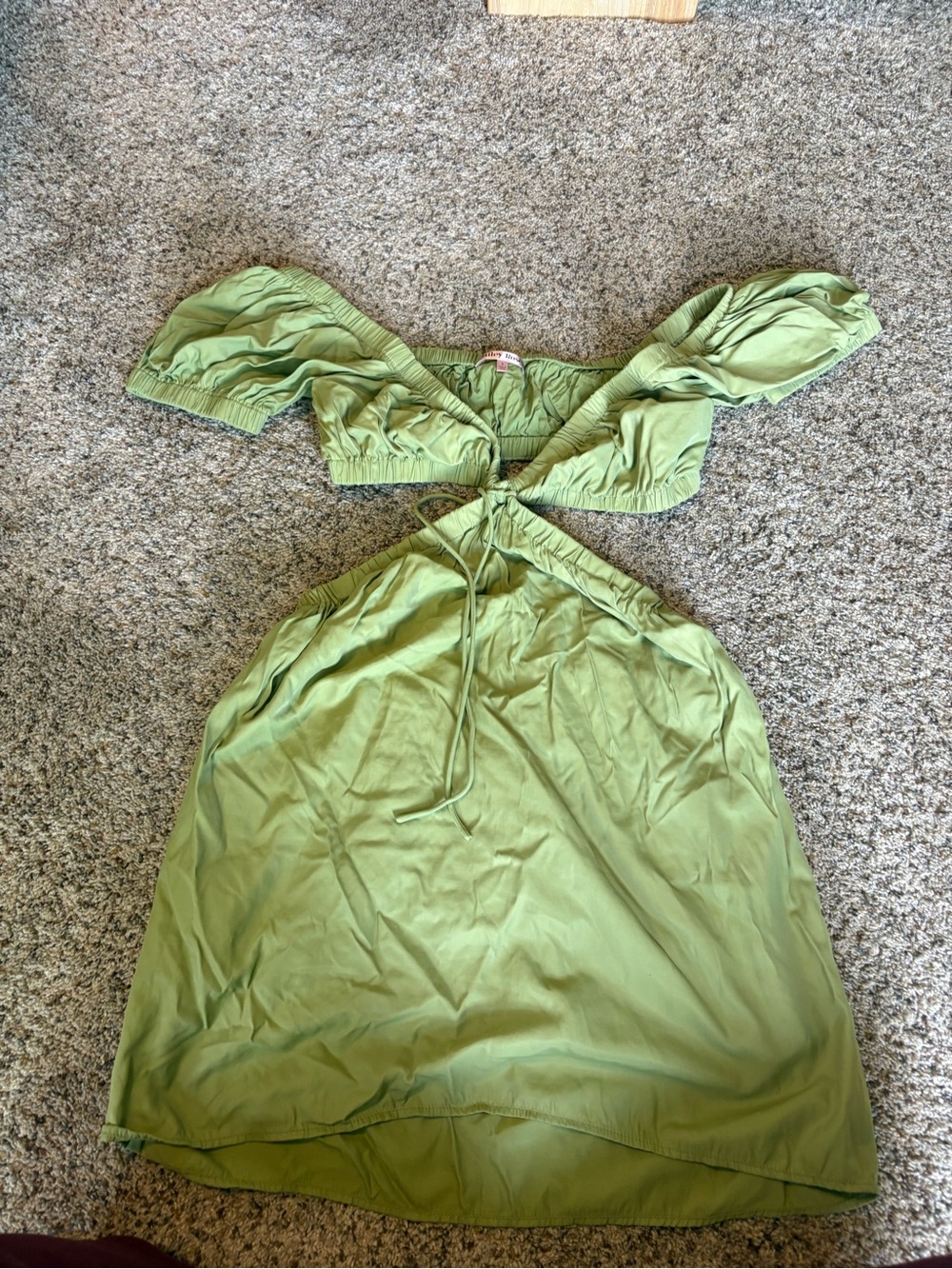Green Cutout Dress